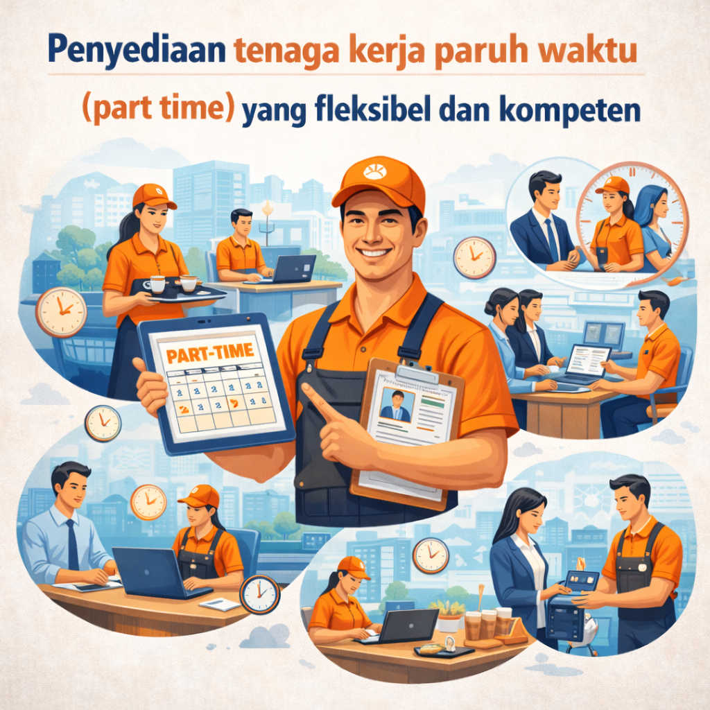 Penyediaan tenaga kerja paruh waktu (part time) yang fleksibel dan kompeten.